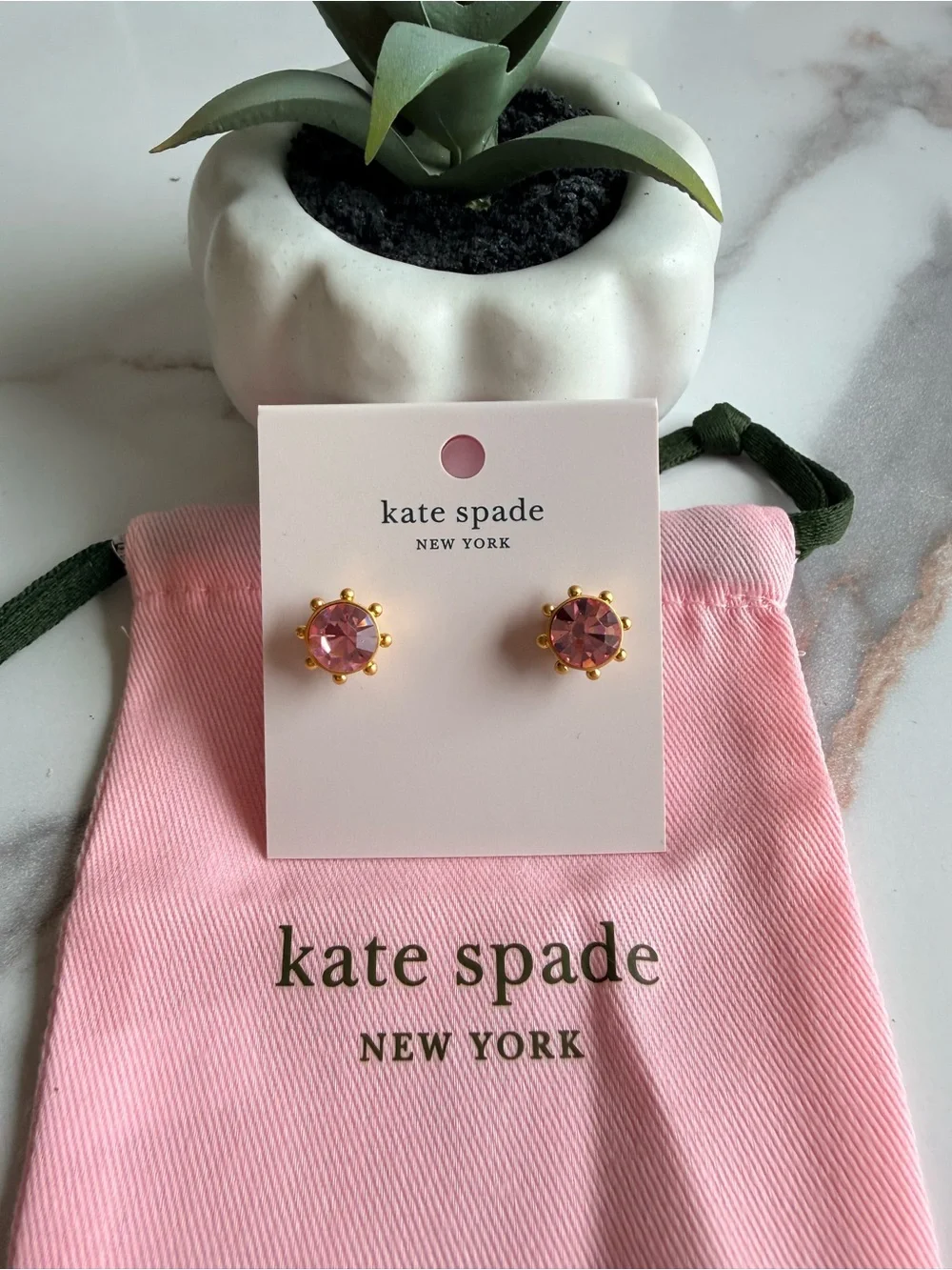 Kate Spade ♠️ Flying Colors Blush Pink Earrings 🩷